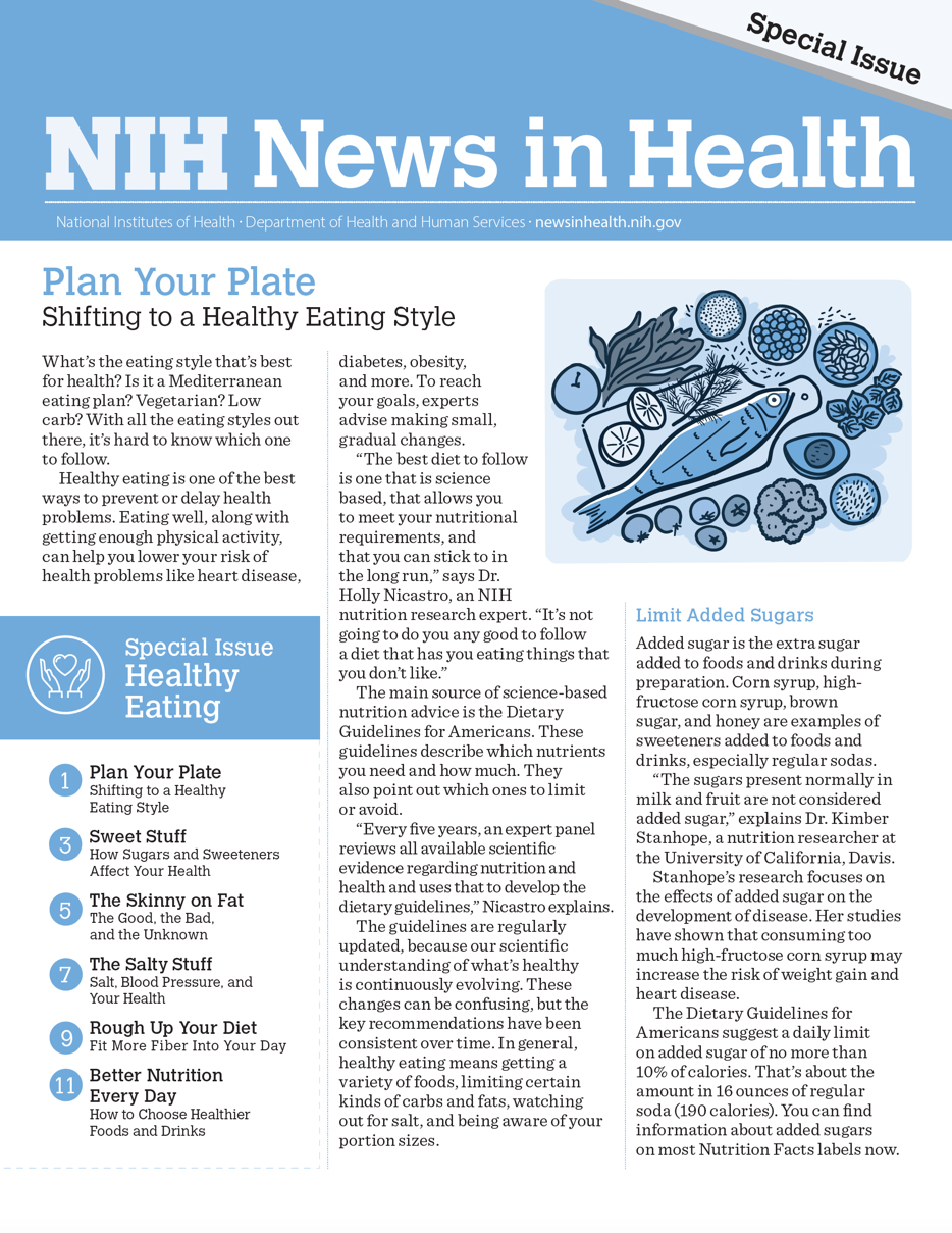 Screenshot of the Healthy Eating Special Issue